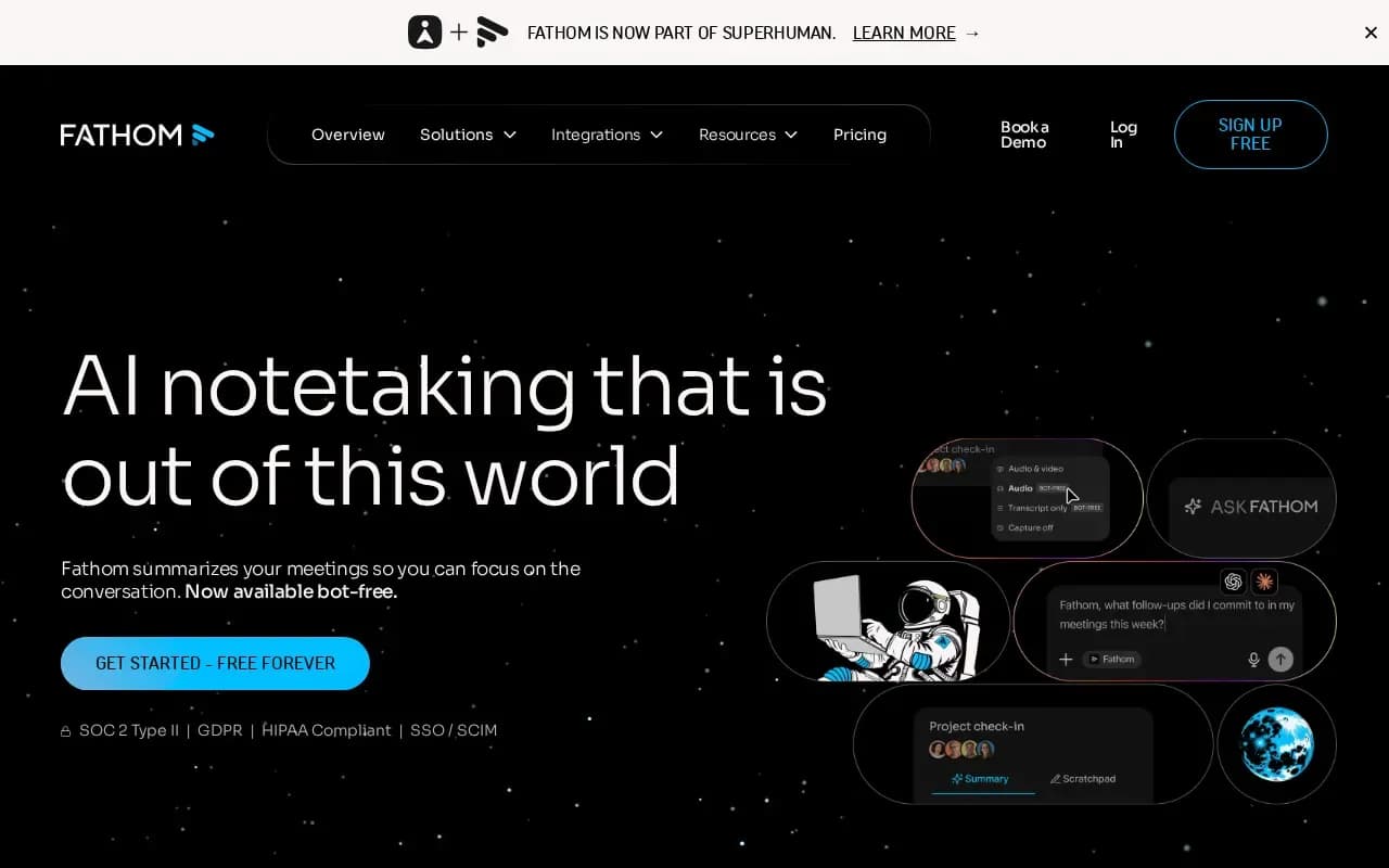 The Fathom website