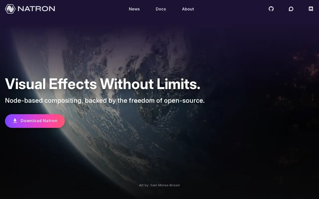 The Natron website