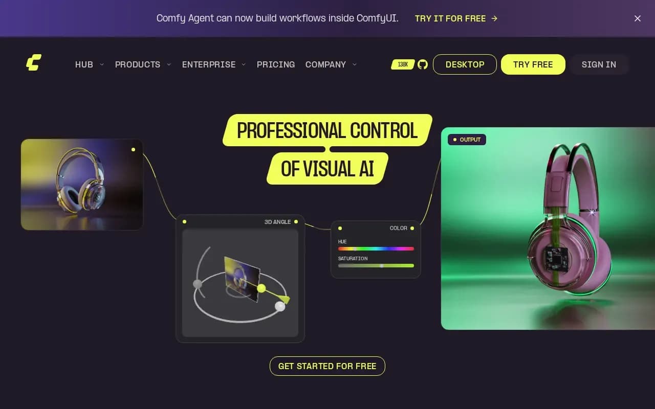 The ComfyUI website