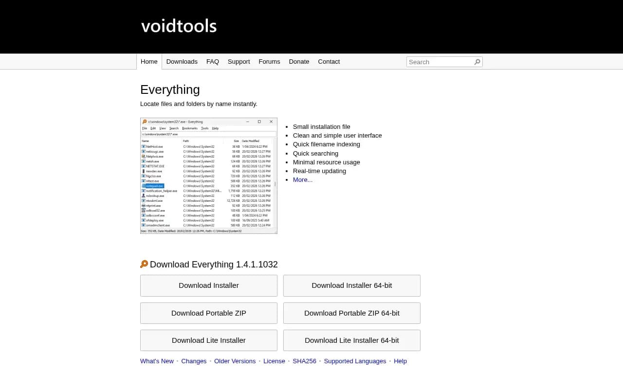 The Everything website