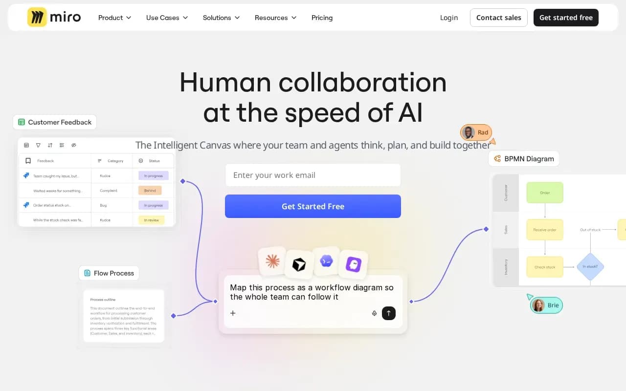 The Miro website