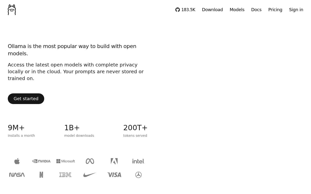 The Ollama website