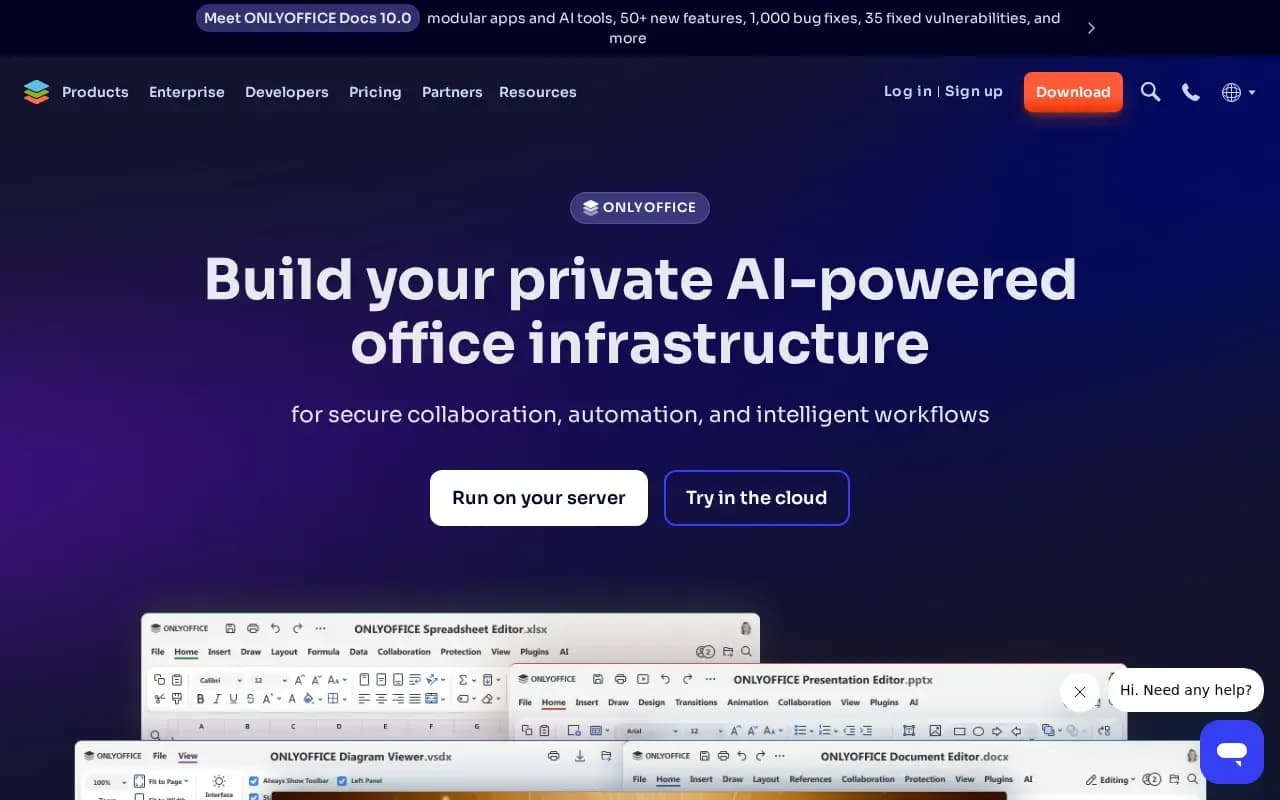 The ONLYOFFICE website