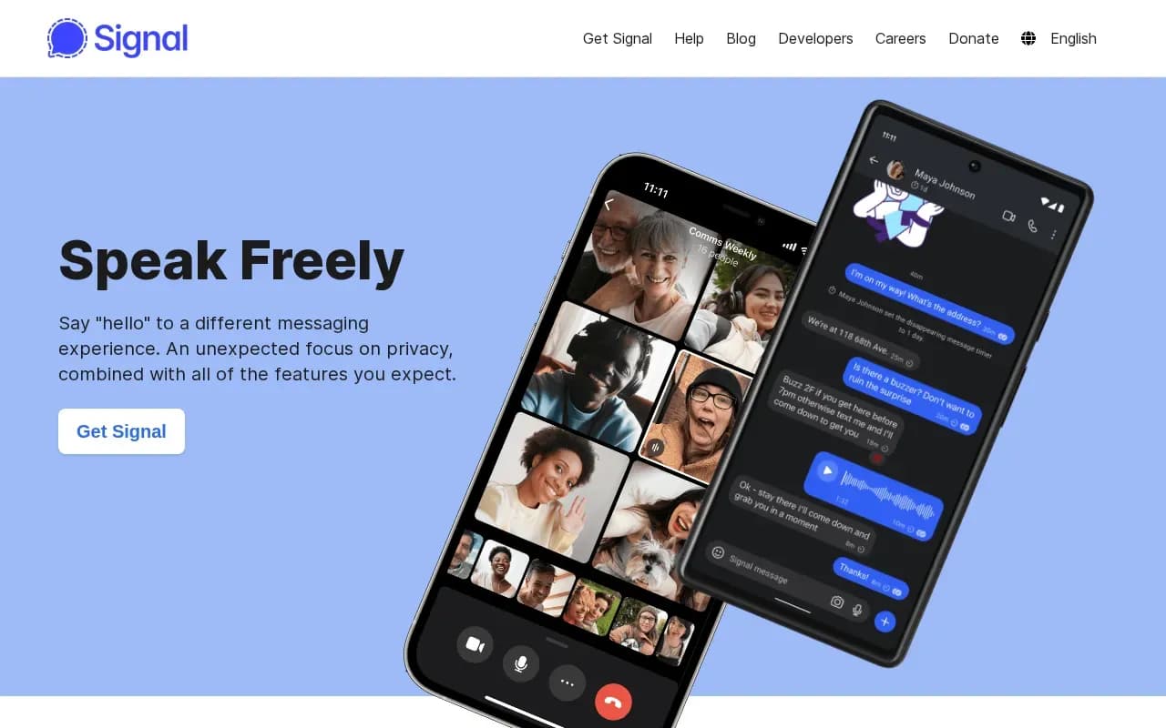 The Signal website